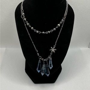 Vera Wang beaded double strand necklace